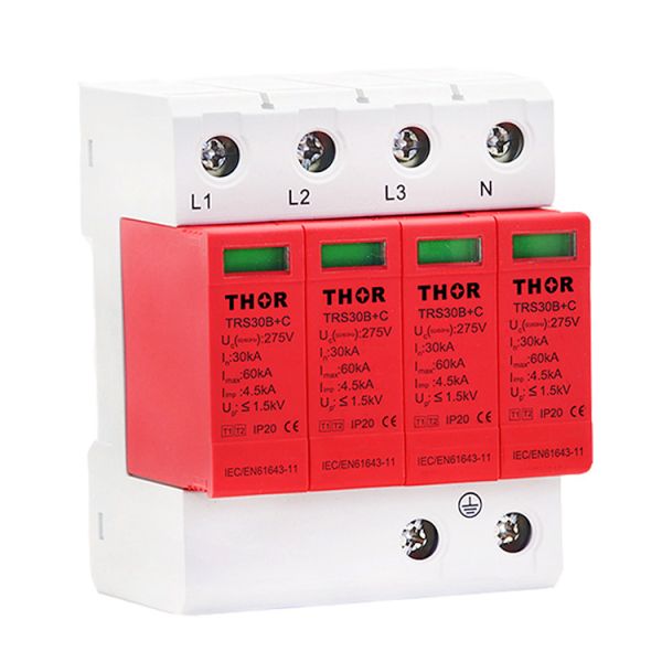 TUV surge voltage protector lightning protection system 60KA surge arrester SPD