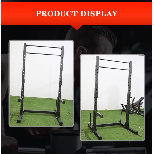 Treinador de ginástica integrado Barbell Stand levantamento de peso Rack Squat Rack para a comunidade