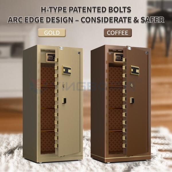 Fermeture d'empreintes digitales biométriques Coffre-fort de bureau H1500mm YB/N7-150 Pour le café