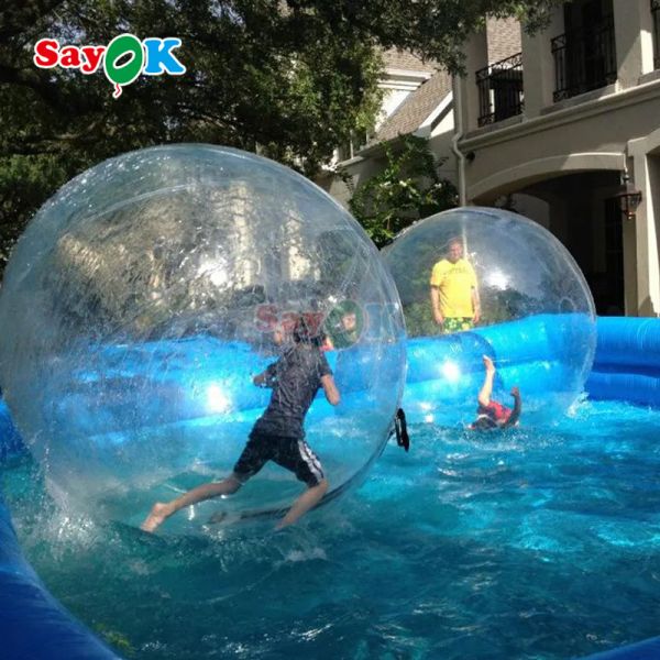 Sayok en gros Matériau en PVC Jeu de sport en plein air Boule gonflable à hamster humain Boule Zorb pour jeux interactifs en intérieur et en extérieur
