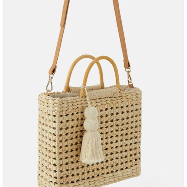 Перемещение Kintted ротанга сумок пляжа большой емкости Handmade кладет сумку в мешки ручки