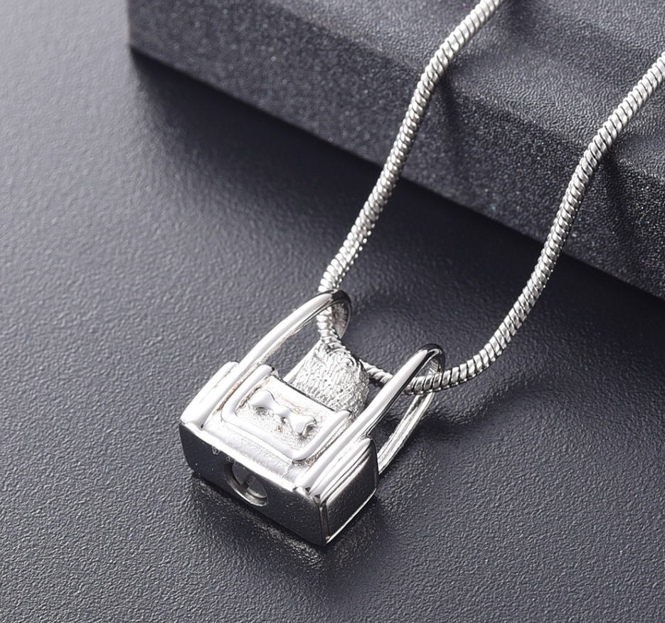 Beautiful Cute Parrot Cremation Pendant for Ashes in Silver Gold Rose Gold and Black