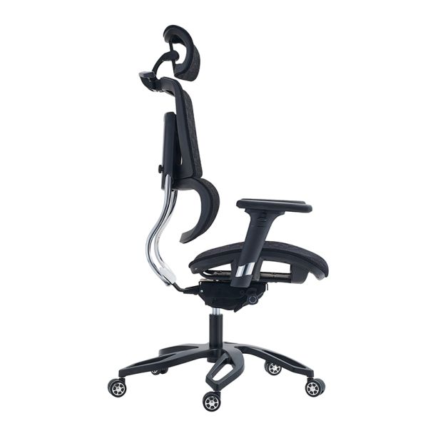 Aluminium Ergonomic Lumbar Support Office Chair with High Back