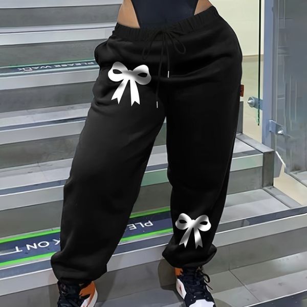 Belted Floral Print Women Pants Loose Comfortable Women'S Leggings