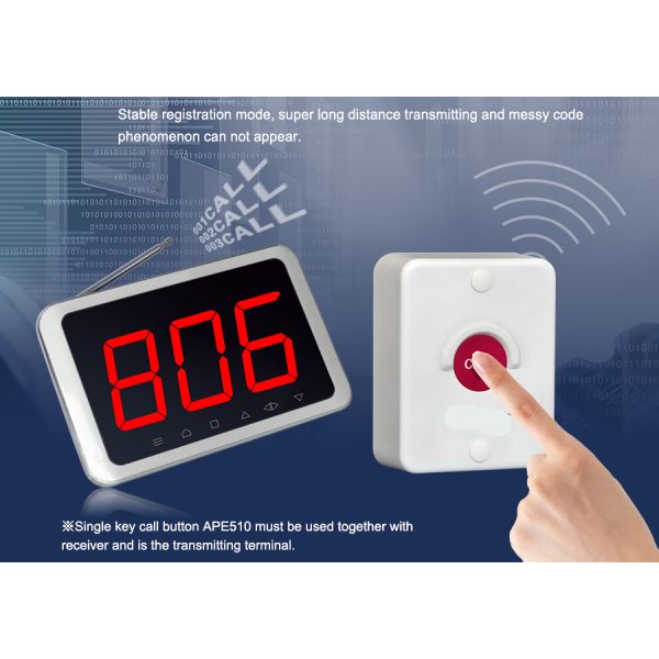 Беспроводной официант, носящий служебный звонок, алфавитно-цифровой, двухстрочный текстовый пейджер, висящий вокруг талии.