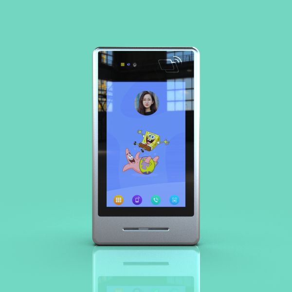 JP171 Vertical Monocular Biometric Face Scanner 7-inch with Card Swipe Function for Attendance Clocking Android 11 System