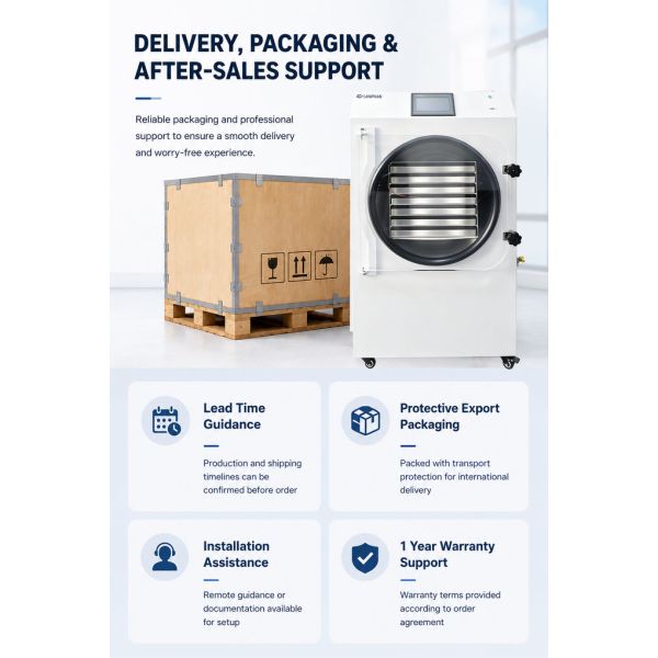 2.5M2 High-Capacity Vacuum Freeze Dryer for Long-Term Food Preservation