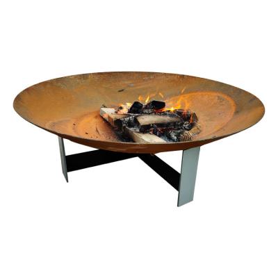 Fogo de aço vermelho rústico Pit Bowl Wood Burning de 150cm Corten 1.5m