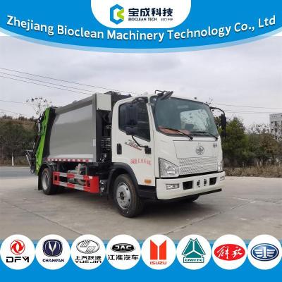 12000KG Diesel Rubbish Compactor Truck With Side And Rear Protection