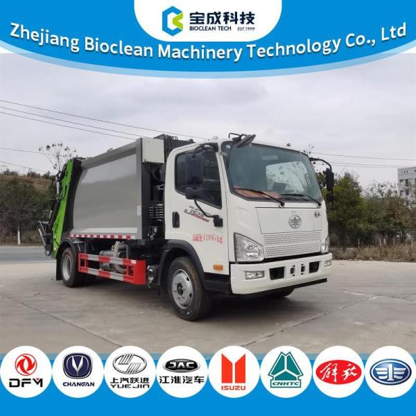 12000KG Diesel Rubbish Compactor Truck With Side And Rear Protection