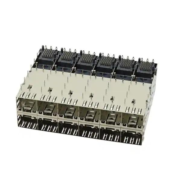 1761327-2 position X12 16 GB/S du port 20 du connecteur 2x6 de cage de SFP par le Presse-ajustement de trou