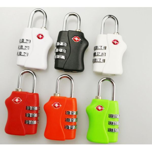 Logo Printed TSA Travel Locks / 3 Digit Combination Lock Free Sample