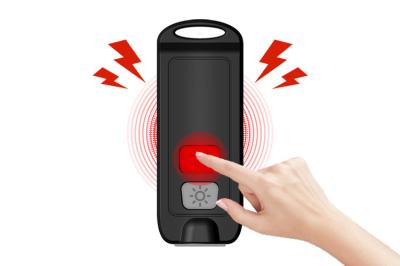 Corrente chave de Wolf Attack Safety Panic Alarm do auto da segurança da emergência de defesa das mulheres da emergência anti com luz conduzida