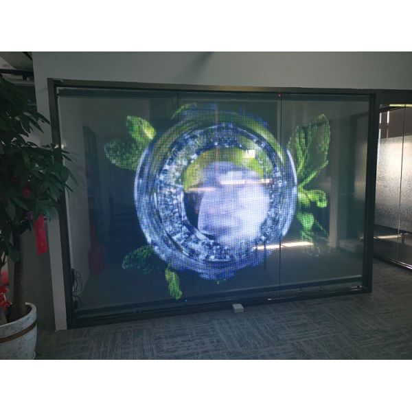 Transparent LED Screen High Brightness Display Clear Glass Window LED Video Wall Flexible Panel 