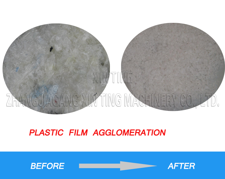 High Output Long Life Plastic Agglomerator Machine , Plastic Bag Agglomerator