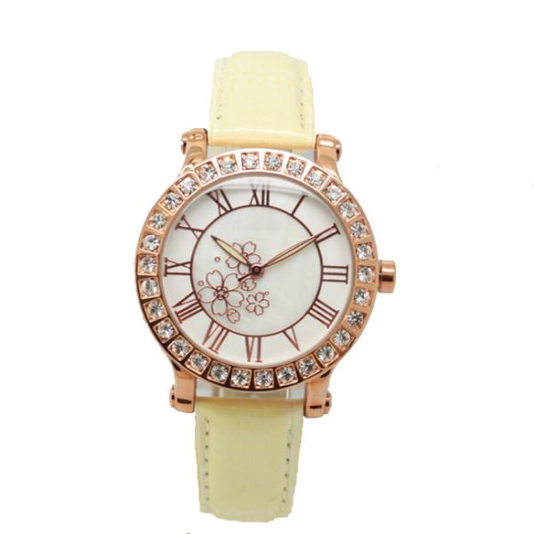 White Dial Alloy Case Ladies Wrist Watches Round Face , Women's Fashion Watches