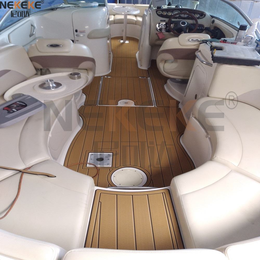 Chaparral Sunesta 274 2005 Swim Step Cockpit EVA Faux Teak Deck Mat Marine Flooring Pad
