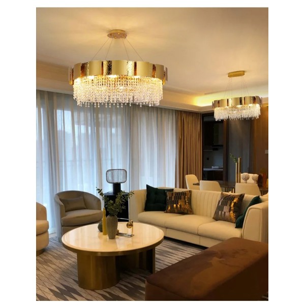 Postmodern Living Room Decoration Dining Lamps Luxury Crystal Chandelier (WH-CY-268)