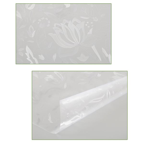 Window Privacy Film Rainbow Window Cling 3D Decorative Stained Glass Window Coverings Static Cling Non-Adhesive Removable Film