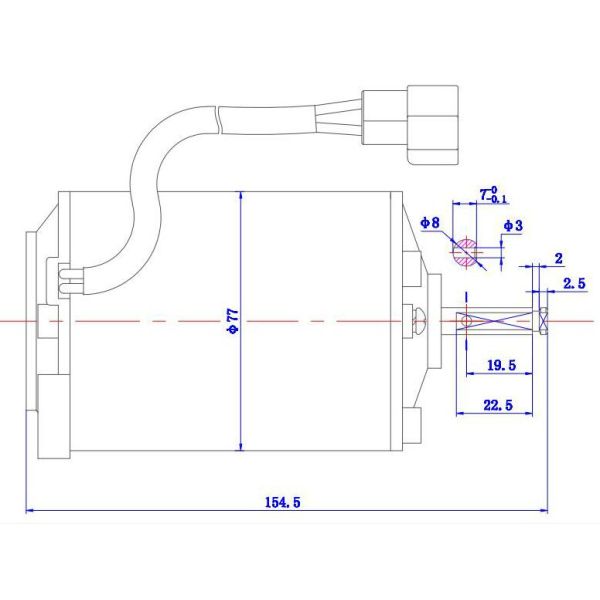Van / Truck Air Conditioner Condenser Fan Motors With High Temperature Resistant