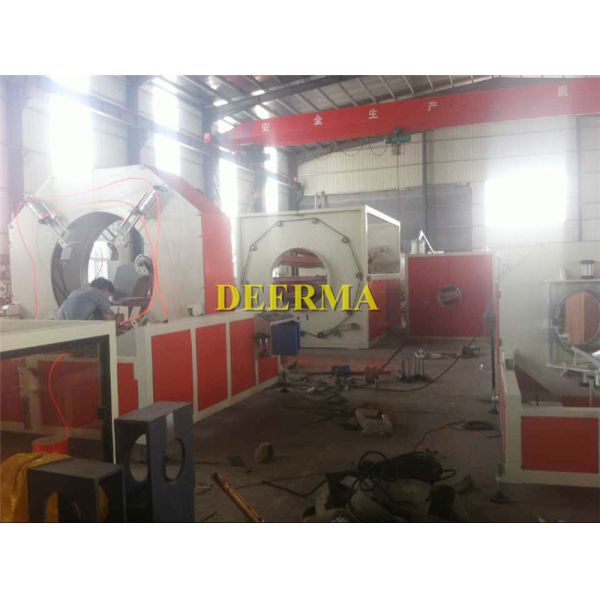 280kw HDPE Pipe Machine 110mm 250mm HDPE Pipe Extruder With OMRON Temperature Controller