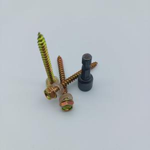 Corrosion Resistant Hex Zinc Slotted Tail Wood Self Tapping Screw With Washer