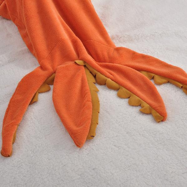 Machine Washable Fleece Mermaid Tail Blanket Kids Fun Cosy Fleece Blanket