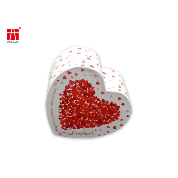 Текстурированное сердце CMYK красное сформировало коробки,» коробки букета цветка картона 10.25×8.5×5.2