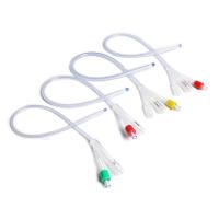 Maneira 100% do lúmen 3 do cateter três de Foley do silicone para a cirurgia da urologia