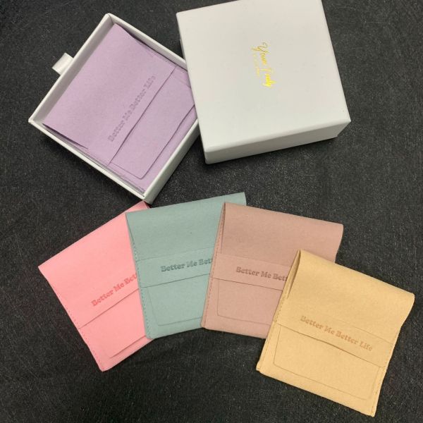 Custom Small Jewelry Bag for Earrings OEM Microfiber Jewellery Gift Pouch