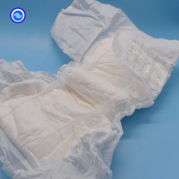 Printed Absorbent Incontinence Diapers for Adults Large Size Cotton Nappies