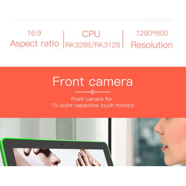 NFC 10.1inch All In One Android Tablet For POS Advertising Display