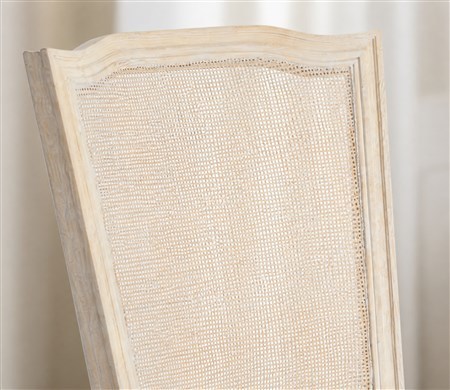 French Cane-Back Upholstered Dining Chair CYC-048