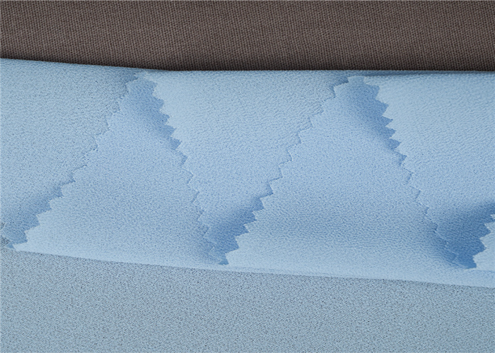 Свет 100% полиэстер мягкий - голубая шифоновая ткань Бреатабле для платья/брюк лета