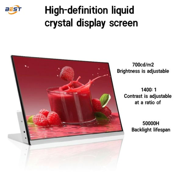 Digital Menu Board Display for Restaurant , USB Ultra Thin High Brightness Indoor LCD Screen
