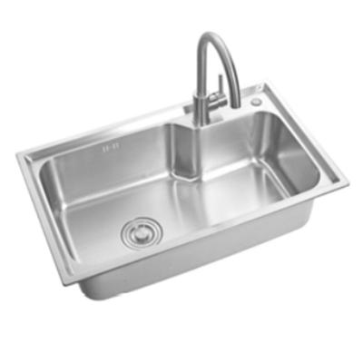 Banca da cozinha de aço inoxidável de ASC1L7501Y, dissipador inoxidável da única bacia da casa da quinta
