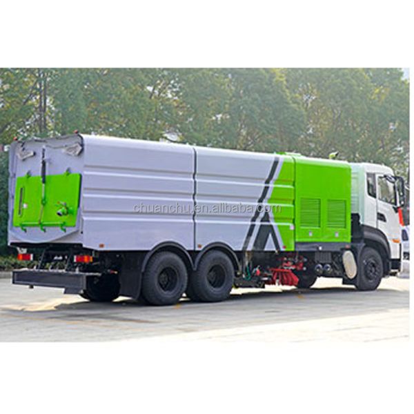 Manual Transmission Rear Double Bridge Sweep Truck On Highway And Airport By Dongfeng Tianlong