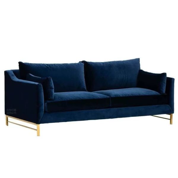 Luxury Hotel Home Wedding Lobby Velvet Leather Modern Sectional Sofa
