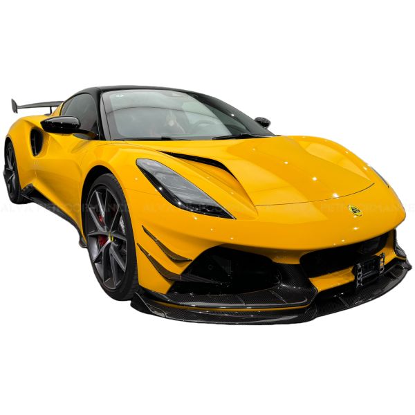 Installation Replacement Add on Top- Dry Carbon Fiber Front Lip Aero Body Kits for LOTUS EMIRA AMANS Design 2021 and up