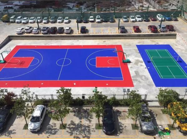 IAF Interlocking Sports Tiles Eco-Friendly Waterproof Sports Surfaces