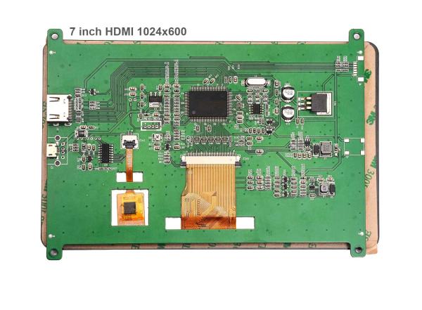 1024x600 HDMI TFT LCD Display 7 Inch 16.7M Capacitive Touch Screen