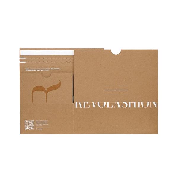 Custom Cardboard Envelope Mailer Carton Zipper Strip  Adhesive Tear Strip