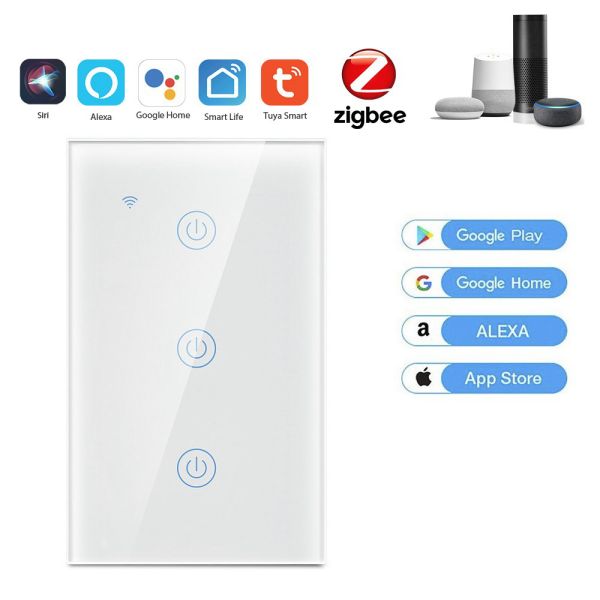 Переключатель Tuya AC 110V-240V ZigBee умный