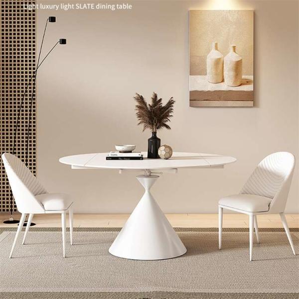 Marbre / pierre sintrée / pierre de quartz Table à manger 6 places Luxe