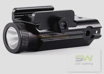 One Hand Operation Tactical Rail Mount Flashlight With Horizontal Slide Button