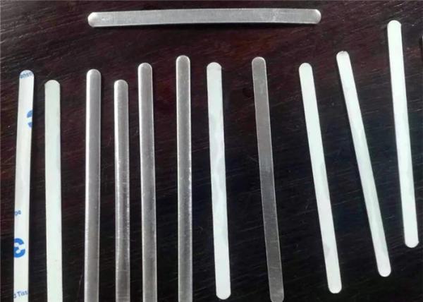 Nose Bridge Aluminum Strip Nose Clips With Adhesive For Face Shield