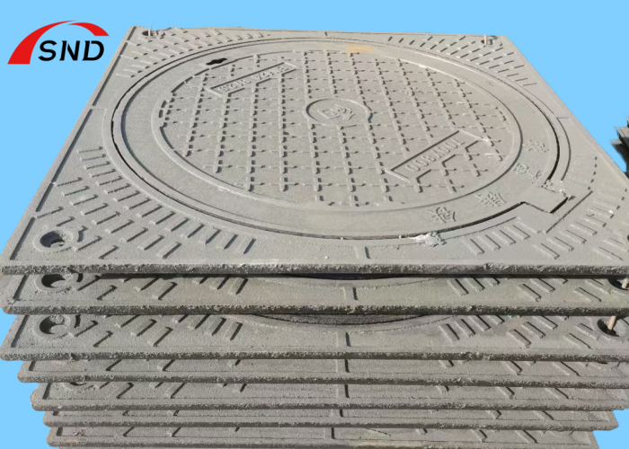 D400 E600 F900 Heavy Duty Drain Cover Manhole Cover with Round To Square Design