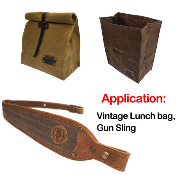 Cotton Fabric Roll 100% Cotton 8/12/14/16oz Tarpaulin Waterproof Waxed Canvas Fabric for Outdoor Carcoat Windcheater Backpack