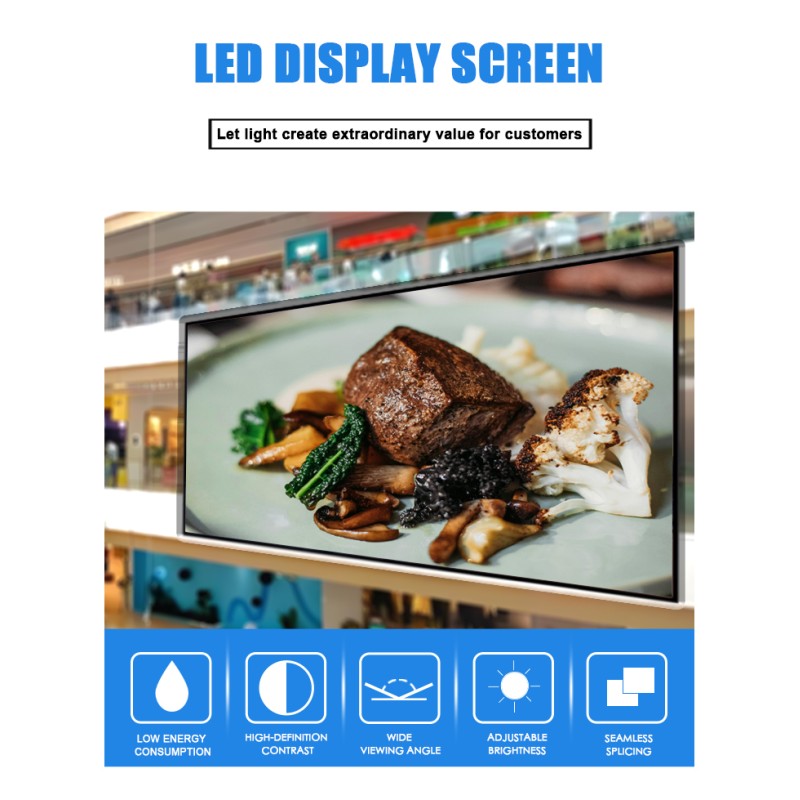 P1.25 Indoor LED display screen, COB fixed, small pitch high-definition high brightness high refresh display screen, wide color gamut high contrast