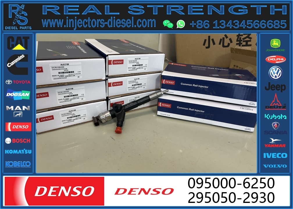 0950006250 Diesel Fuel Injector 095000-6250 16600-EB70A for Nissan Navara D40 D22 2.5D YD25DDTi